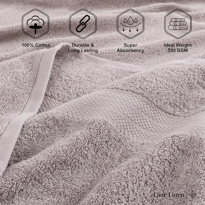 LANE LINEN Oversized Bath Towels Set of 2 - Image 6