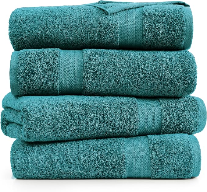 LANE LINEN Premium 4 Pack Bath Towels Set - Image 2