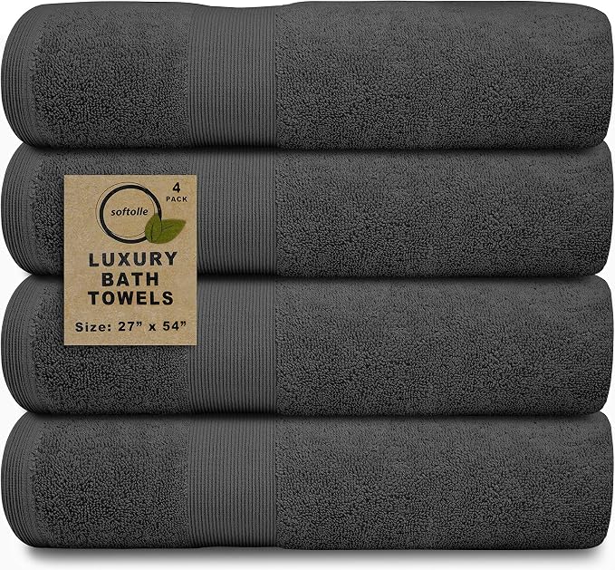 Softolle Luxury Bath Towels Set of 4 | Towels by Softolle