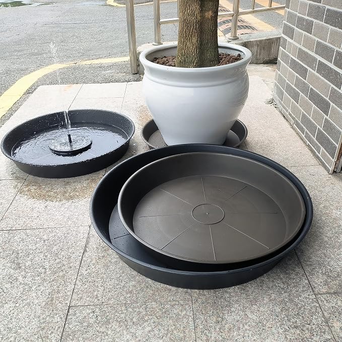 2 Pack of 18 19 inch Plant Saucer Drip Tray, 17 19 21 23 25 27 inch Heavy Duty - Image 4