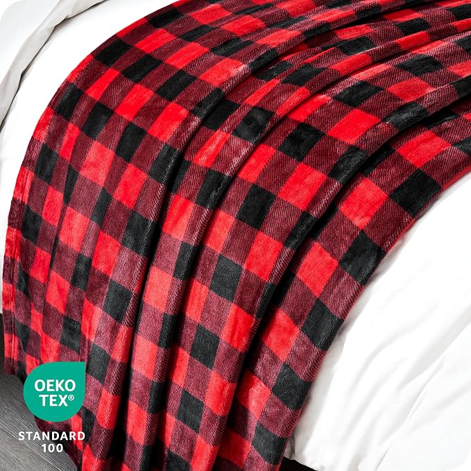Bare Home Textured Fleece Blanket - Image 5