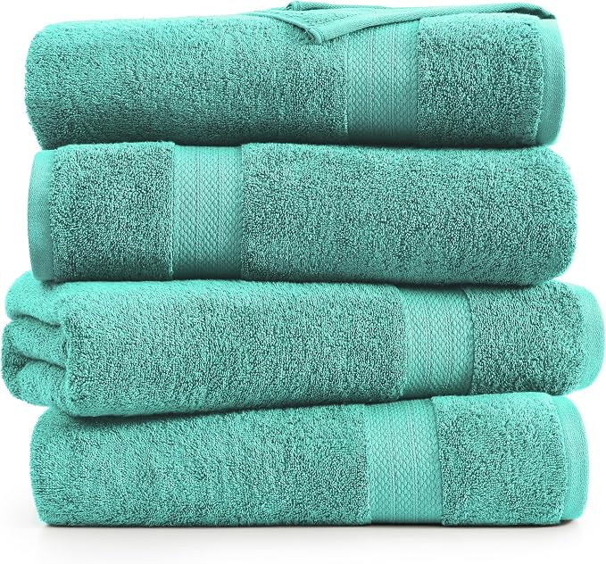LANE LINEN Bathroom Towels Set- 100% Cotton Luxury Bath Towels - Image 2