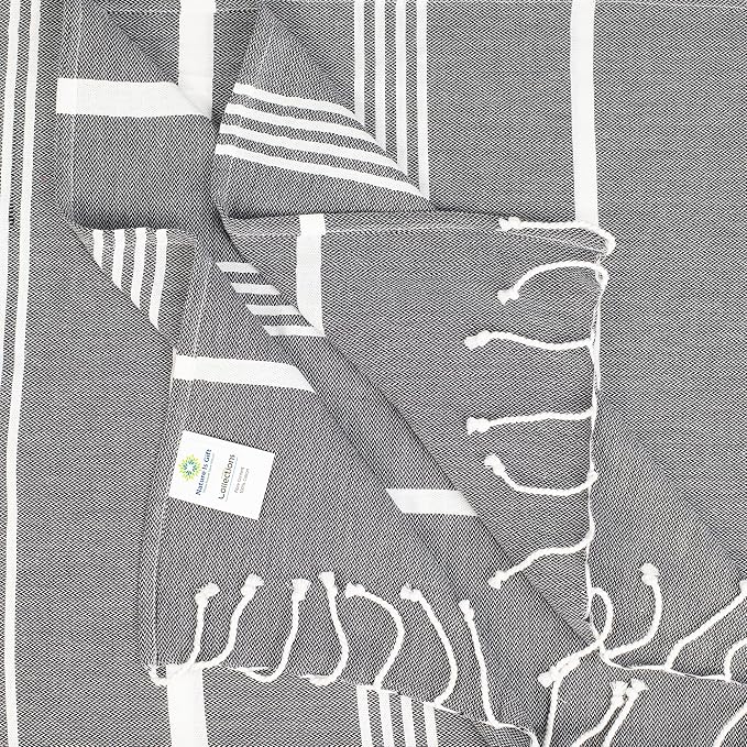 Beach Towel 100% Cotton Turkish Beach Towel Adult 38x70 Inch Pre-washed - Image 5