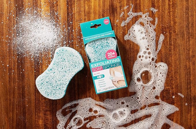 Spongeables Spongeables Exfoliating Body Wash in A Sponge, Sea Salt, Contains - Image 2