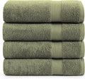 LANE LINEN 100% Mercerized Cotton Bath Sheet Set of 4 by LaneLinen